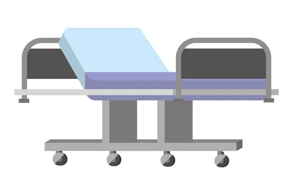 Medizinische Versorgung Krankenhaus Gurney Vektor Illustration Grafik Design — Stockvektor