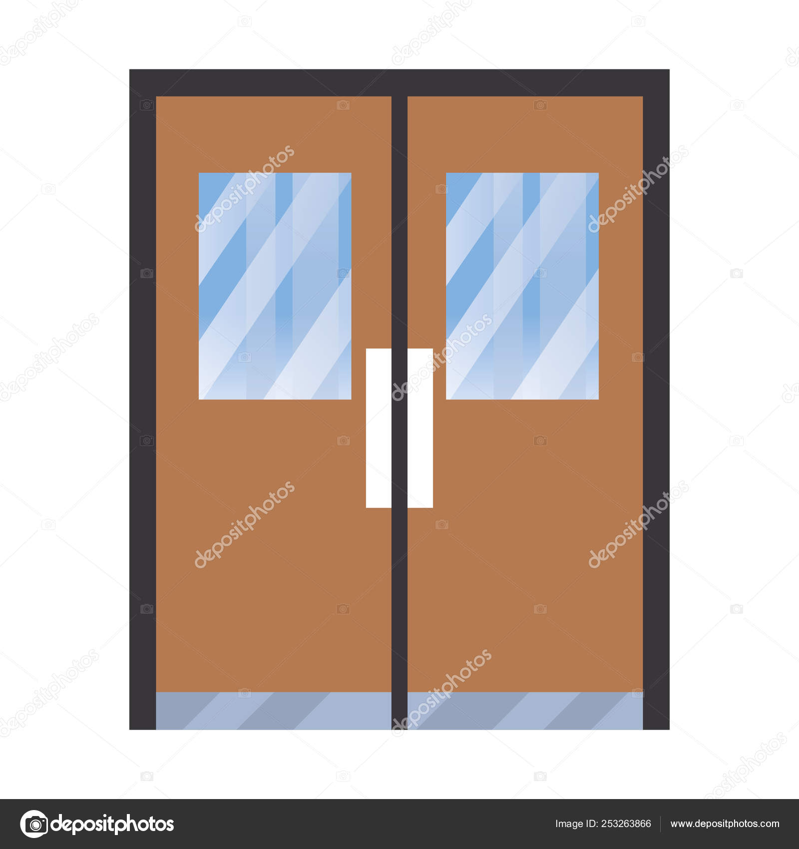 Modern Furniture Door Cartoon Vector Illustration Graphic Design Stock Vector C Stockgiu 253263866