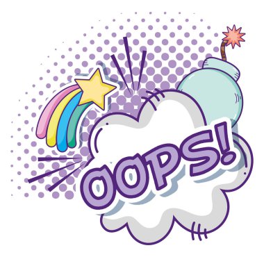 Pop art komik karikatürler