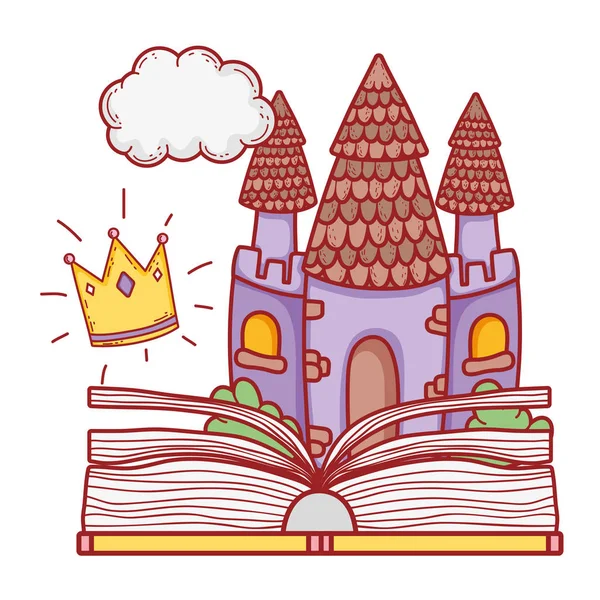 Tekst książki z obchodów dnia zamek — Wektor stockowy