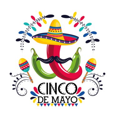 biber ve marakas olay ile Meksika şapka