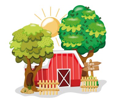 Güzel çiftlik bina