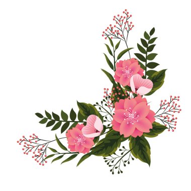 çiçek tropikal karikatür