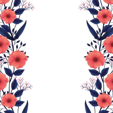 çiçek tropikal karikatür