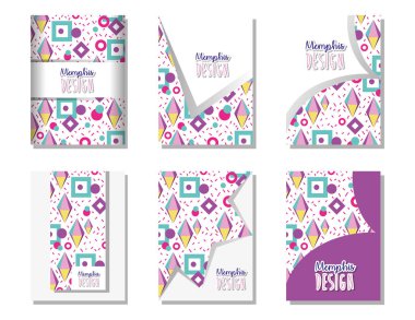 Memphis şablonlar ve arka planlar