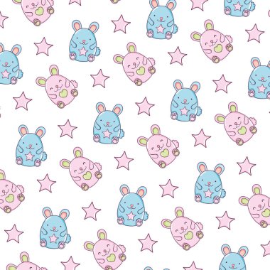 sevimli fare komik hayvanlar arka plan