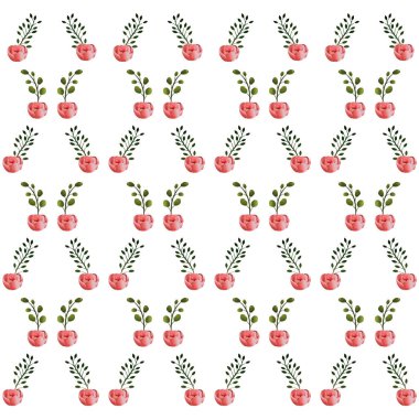 çiçek tropikal karikatür