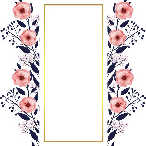 Desenho animado tropical floral — Vetor de Stock