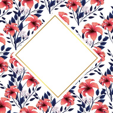 çiçek tropikal karikatür