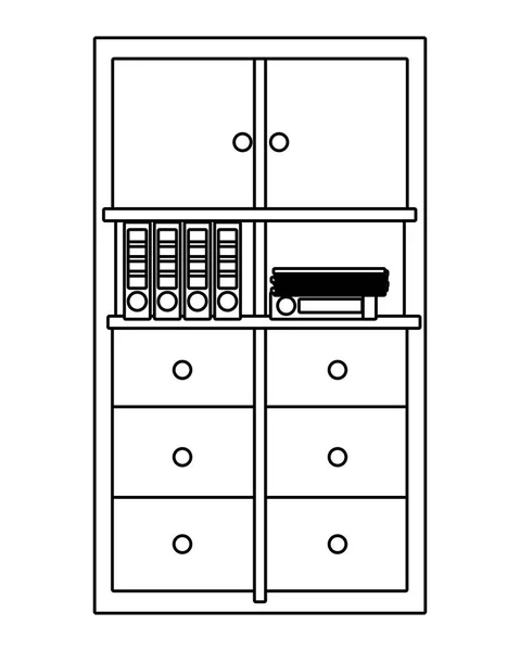 Cartoon über moderne Möbel — Stockvektor