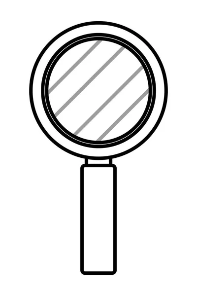 Magnifier bande dessinée en verre — Image vectorielle