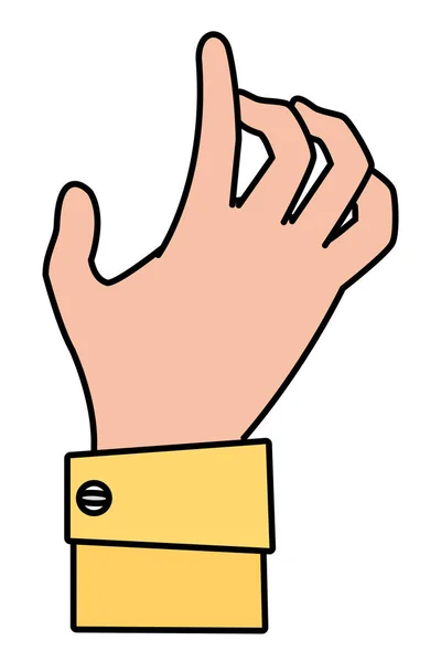 Ludzką ręką kreskówka — Wektor stockowy