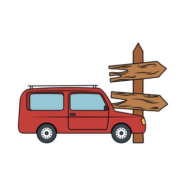 ahşap ok Kılavuzu etiket araba ile