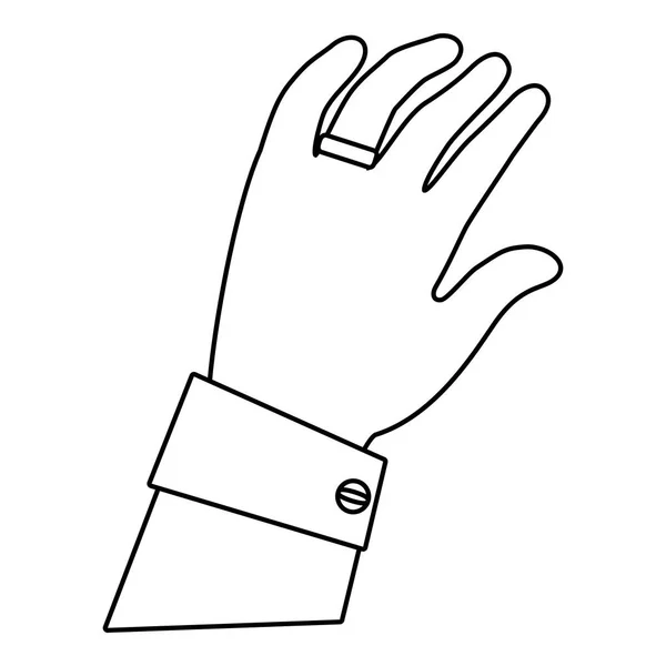Desenho animado mão humana — Vetor de Stock