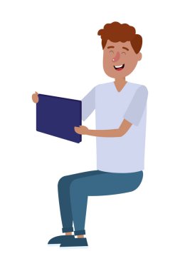 Genç adam çizgi filmi