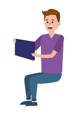 Genç adam çizgi filmi