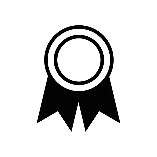 Contour school medal symbol to intelligent student — Stock Vector