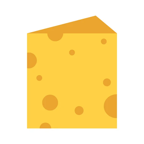 Cheese piece cartoon — Stock Vector