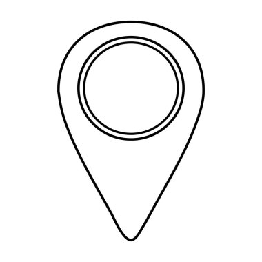 PIN konumu izole simgesi