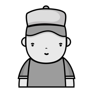 gri tonlamalı adam tesisatçı iş hizmet onarım için