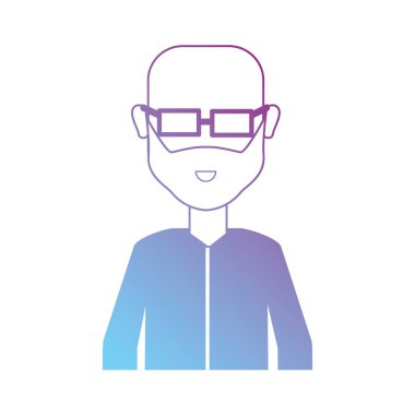 çizgi adam saç modeli ve gömlek tasarımı ile