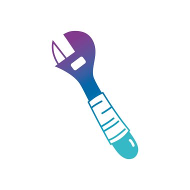 siluet İngiliz anahtarı ekipman hizmeti onarma