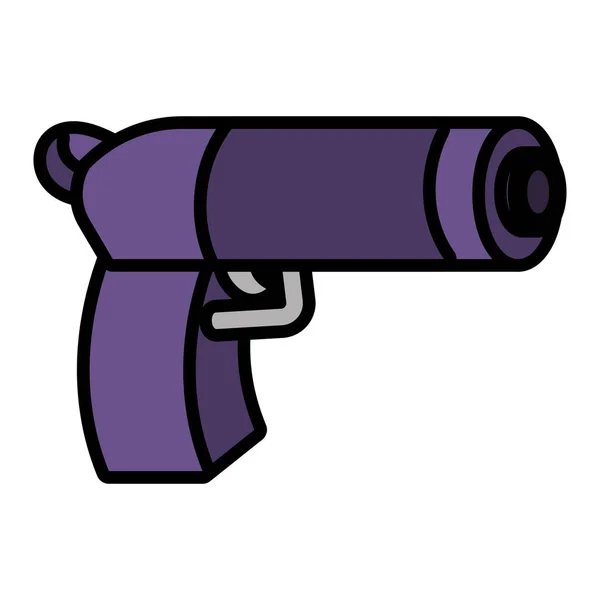 Juguete pistola de dibujos animados — Vector de stock