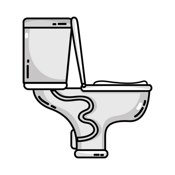 Niveaux de gris toilettes équipement de plomberie service réparation — Image vectorielle