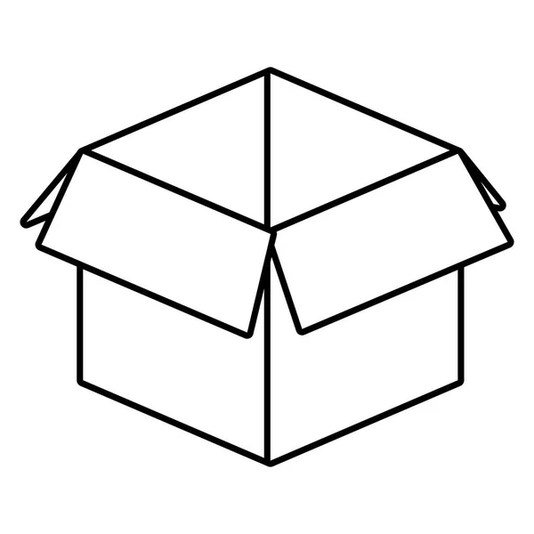 Cardboard box cartoon — Stock Vector
