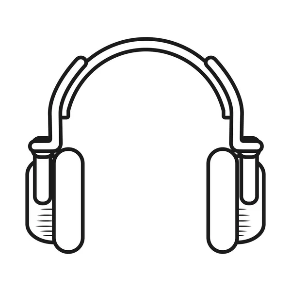 Tecnologia earpod cartone animato — Vettoriale Stock