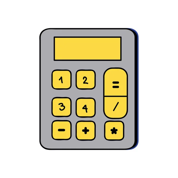 Calculadora financiera a los datos contables del negocio — Archivo Imágenes Vectoriales