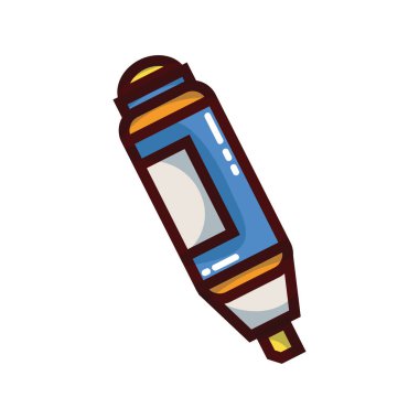 Fosforlu kalem kalem tasarım önemli bir belge bilgi için