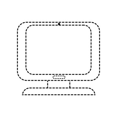 noktalı şekil bilgisayar dijital ekran ekipman teknoloji