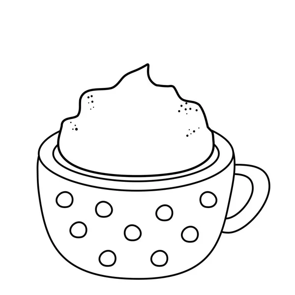 Delicioso icono taza de chocolate — Archivo Imágenes Vectoriales