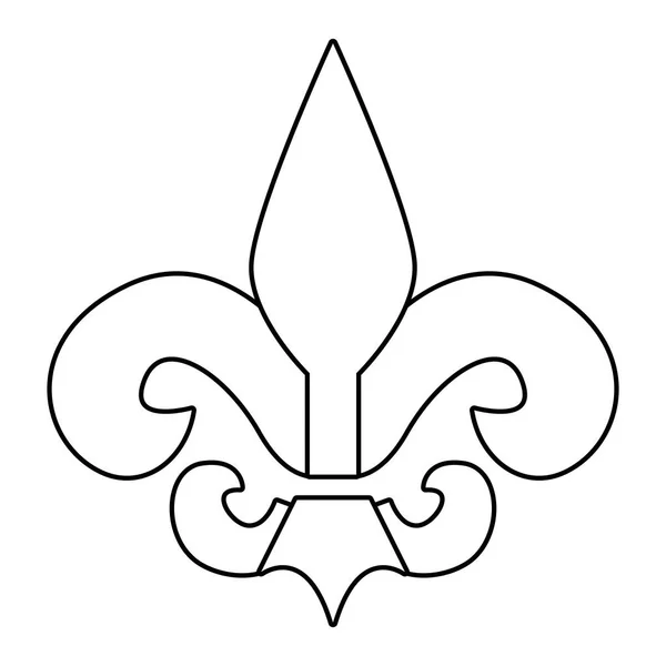 Fleur de lis ccartoon — стоковый вектор