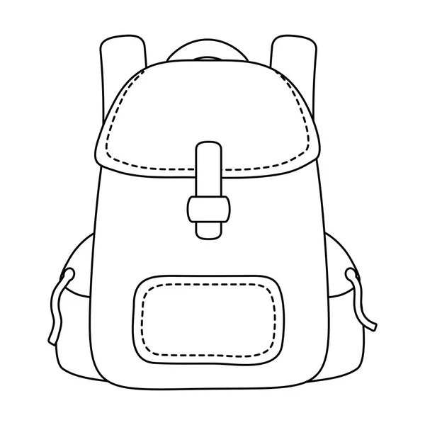 Bolsa de viaje camping icono — Vector de stock