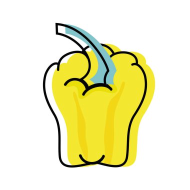 sarı biber taze organik sebze