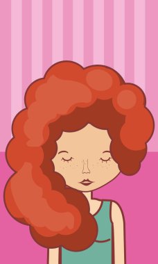 Genç hippi kadını