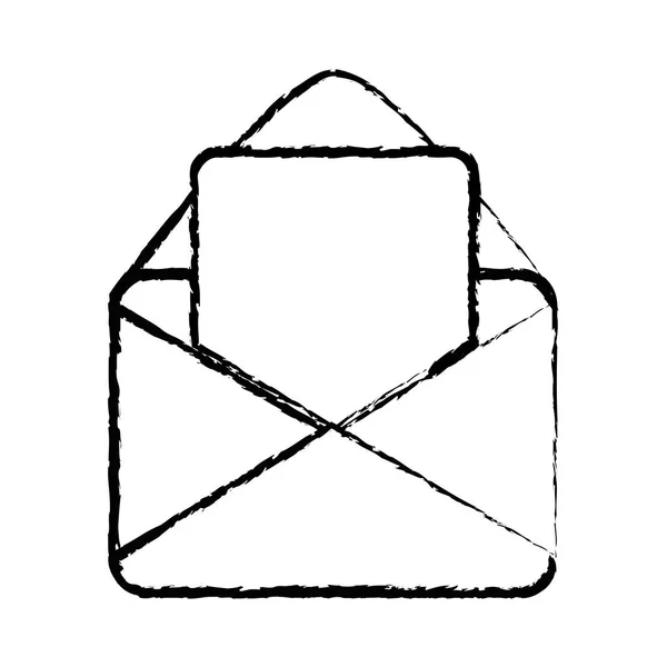 Message de carte de chiffre avec l'information de document de lettre — Image vectorielle