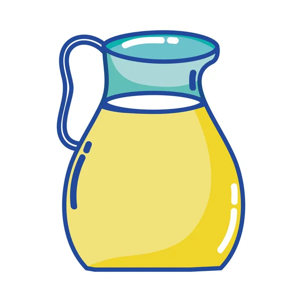Delicioso suco jar bebida nutrição — Vetor de Stock