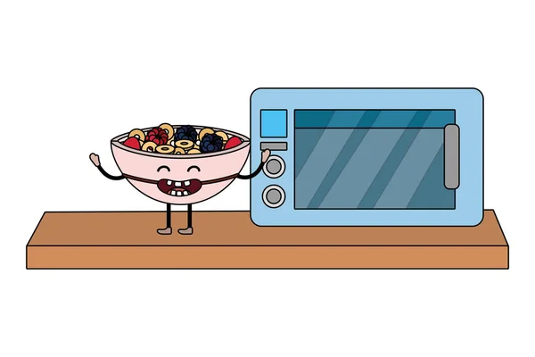 Leckeres Essen Cartoon — Stockvektor