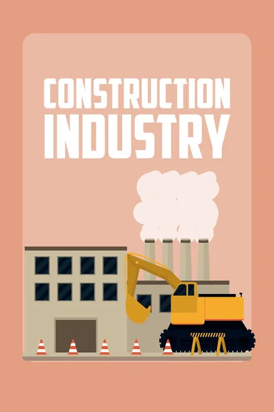 Concepto industria de la construcción — Archivo Imágenes Vectoriales