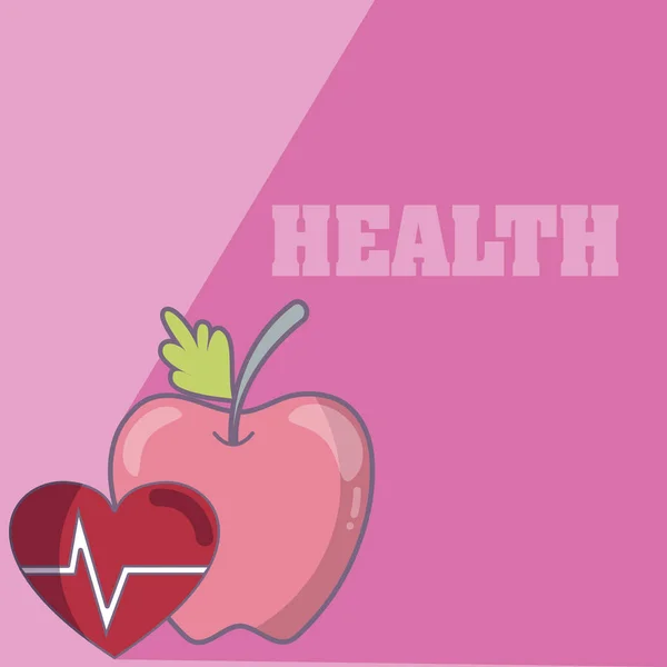 健康生活方式概念 — 图库矢量图片