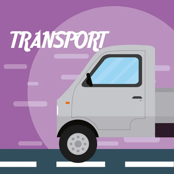 Vehículo de transporte de camiones de carga — Vector de stock