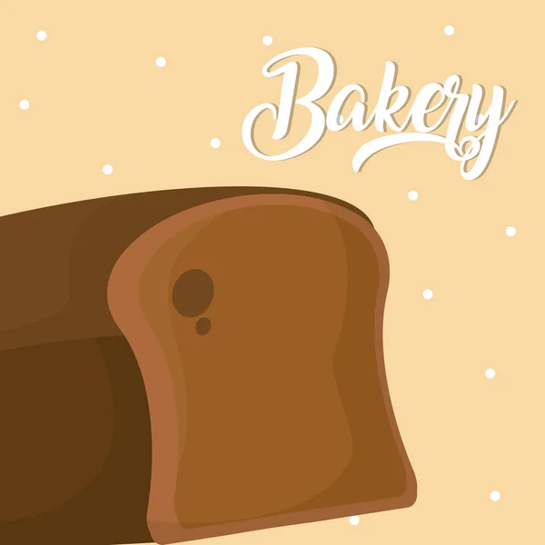Pão integral Deliciosa padaria — Vetor de Stock
