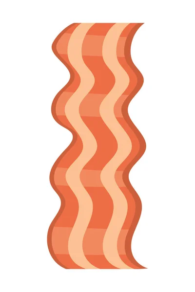 Delicious tasty bacon cartoon — Stock Vector
