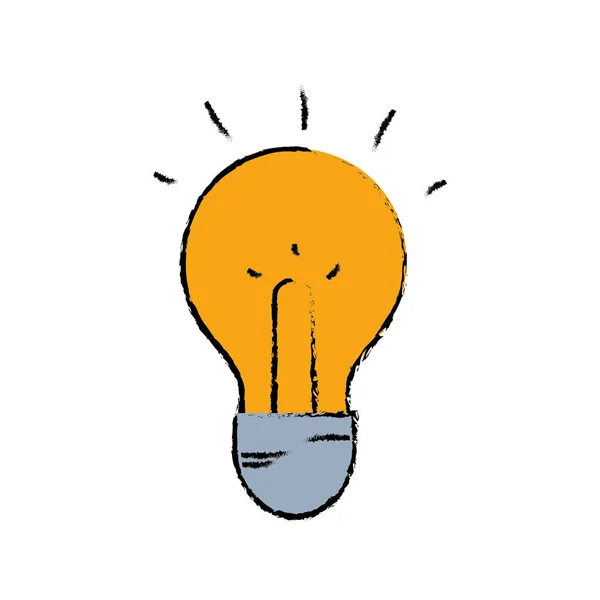 Light bulb idea to intelligent and creative — Stock Vector