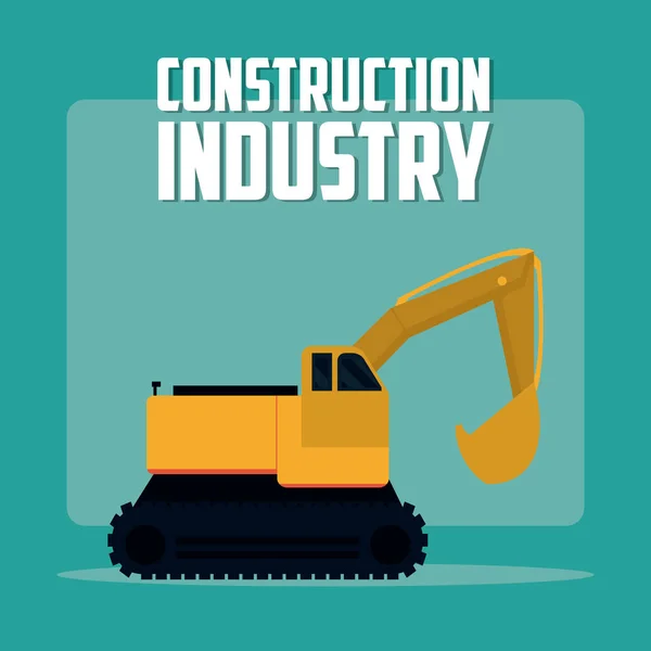 Industrie de la construction concept — Image vectorielle