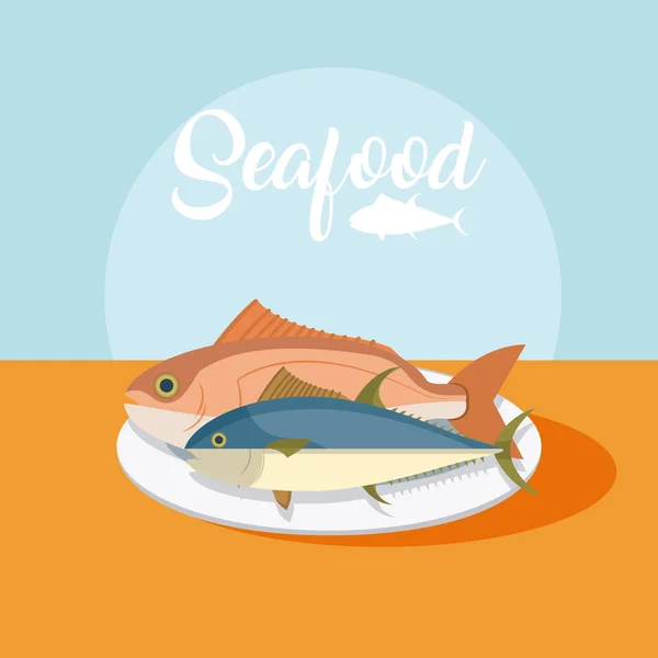 Ryby świeże owoce — Wektor stockowy