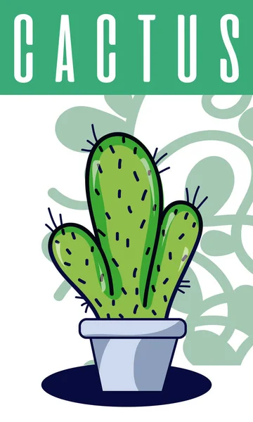 Cactus planta de la casa — Archivo Imágenes Vectoriales